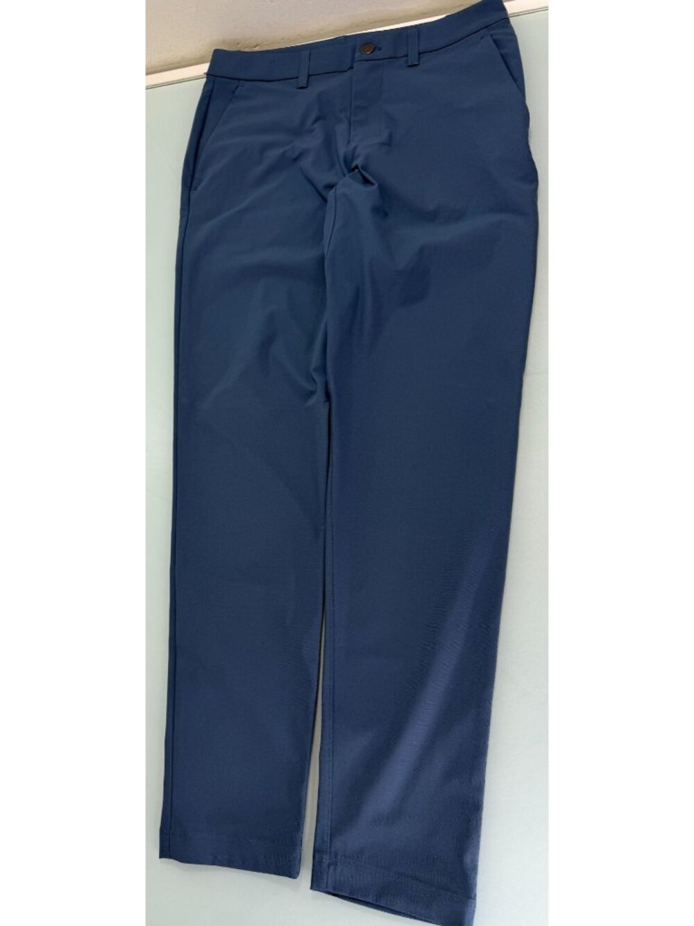 Lululemon ABC Slim-Fit Trouser Warpstreme Pants 29X31 Blue Performance Stretch
